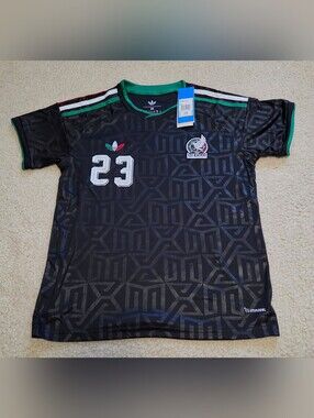 Mexico Marcel A Ruiz Suarez #23 Mexico  Black Soccer Jersey Youth 28